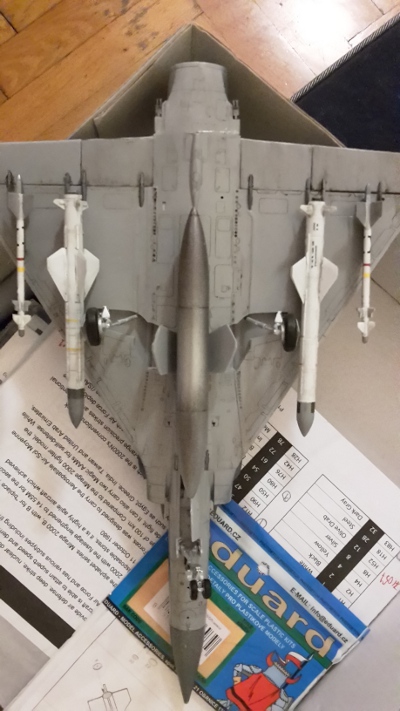 Exocet maquette sur Mirage 2000 